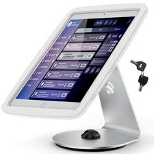 Tablet Kiosk Stand for Desk with Lock - Rotatable Swivel Compatible with 10.2...