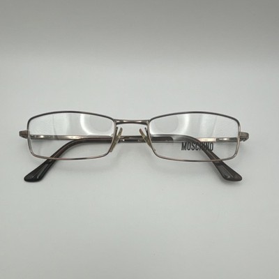 Moschino M 3208-V Brown Metal Rectangular Full Rim Frames 48-17-130