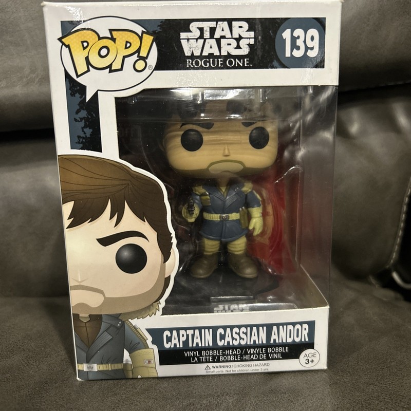 Funko Pop! Star Wars Rogue One #139 Captain Cassian Andor Vinyl Bobble-Head Fig