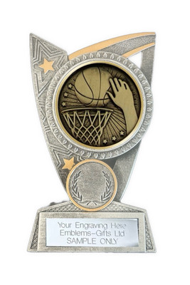 Basketball Award (TR2) 125mm Resin Trophäe Gravur gratis