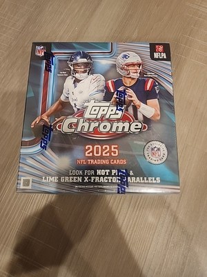 2025 NFL Topps Chrome Mega Box Trading Cards IN HAND SHIPS TODAY!