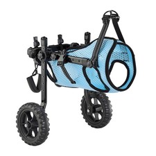 Dog Wheelchair for Back Legs, Adjustable 2 Wheels Pet Wheelchair, Lightweight Do