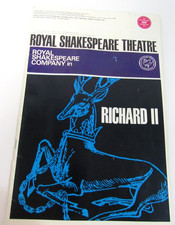 1964 Royal Shakespeare Theater 24 pg Programme Richard II 400th Anniversary Year
