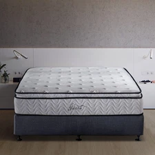 Short Queen Mattress,11.4 Inches Pillow Top Pocket Spring Hybrid RV Mattress, Me
