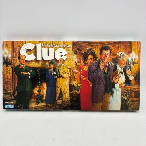 VINTAGE Clue COMPLETE Parker Brothers 1996 Classic Board Game Long Box 90s