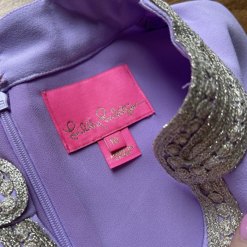 Lilly Pulitzer Jane Maxikleid lila Iris 328 $ Größe 10 - Bild 3 von 4