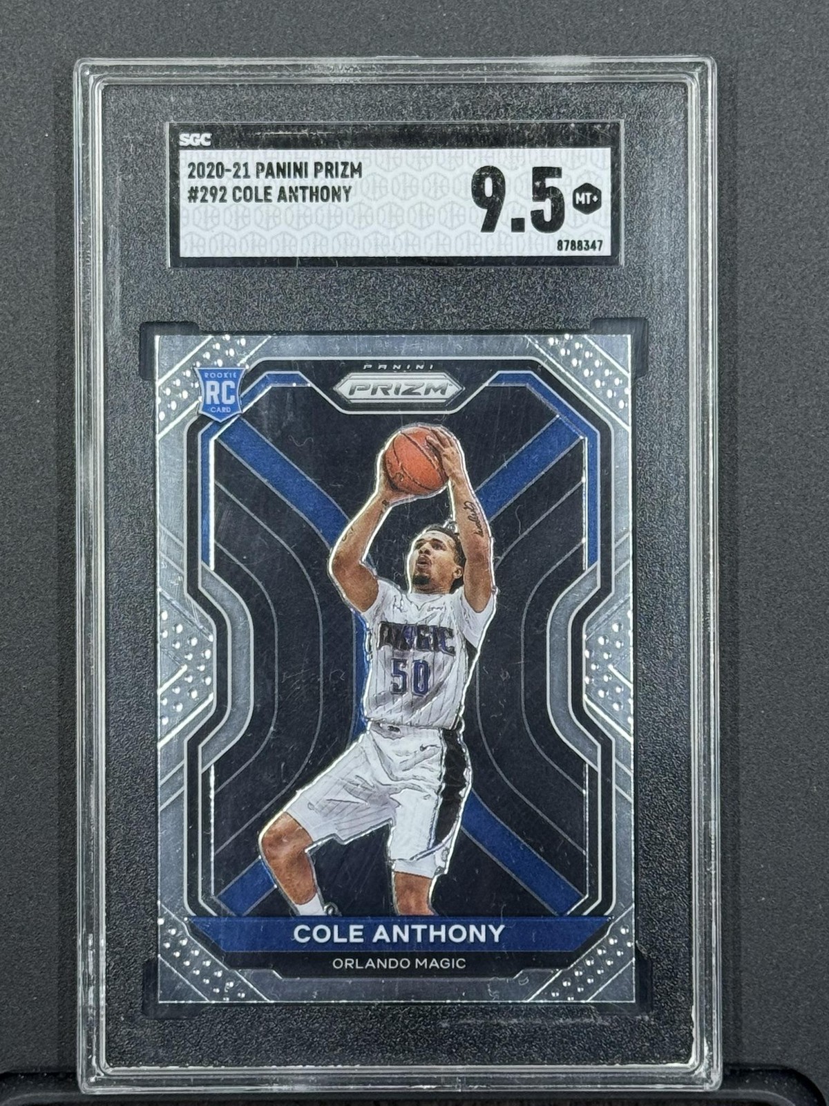 2020-21 Panini Prizm Basketball #292 Cole Anthony SGC 9.5 RC