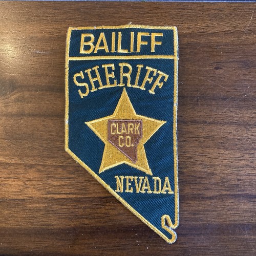 Rare Clark Co Sheriff Bailiff Duty Worn Nevada NV Police Patch