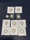 90% 80% Silver DIME  Lot of 11 Coins - Mercury Roosevelt Canadian 1934 1946S