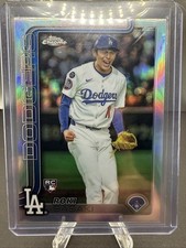 2025 Topps Chrome Roki Sasaki (RC) Image Variation Refractor SP SSP #217 DODGERS