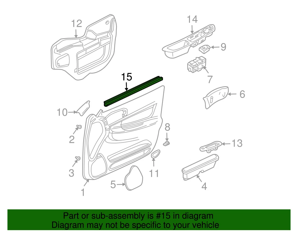 Cinto genuíno GM 10326929 QTD 1 - Imagem 2 de 2