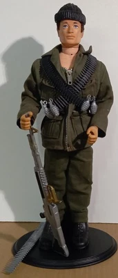 FIGURINE ACTION MAN PALITOY HASBRO 1964 TENUE COMMANDO M60 ACTION  MAN - Photo 1/4