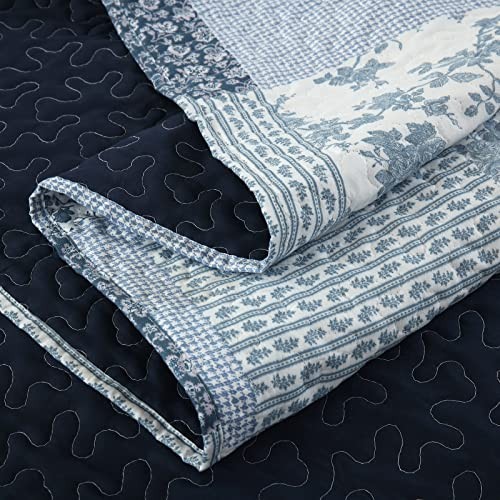 3-Piece Queen Quilt Set, Lightweight Soft Full Size Quilt Patchwork Bedspread - Picture 6 of 7