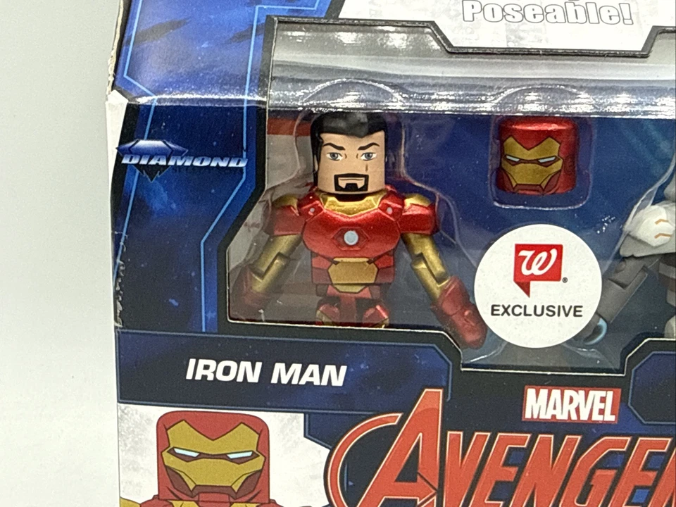 Juego de figuras Marvel Minimates Avengers Assemble (2020) Iron Man y Ghost Foto 2 de 4