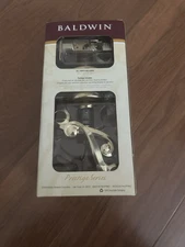 Baldwin Privacy Door Handle Prestige Tobin Satin Nickel Lever Privacy Bed/Bath