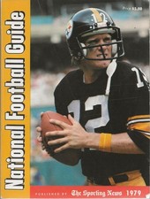 1979 The Sporting News National Football Guide with Terry Bradshaw on the cover.