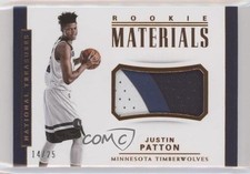 2017 Panini National Treasures Rookie Materials Bronze 14/25 Justin Patton 6fs