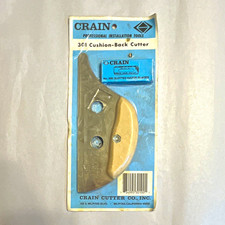 Vintage CRAIN 301 Cushion-Back Carpet Cutter Cream White Slender Nose SEALED!!!!