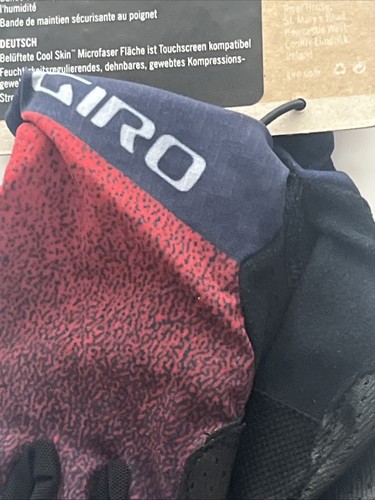 Guantes de ciclismo de montaña Giro Rivet CS para hombre negro rojo licuadora (2023), pequeños - Imagen 3 de 10