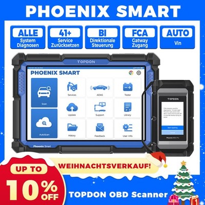 TOPDON Phoenix Smart Diagnosegerät Auto J2534 Online Coding ECU Programmierung