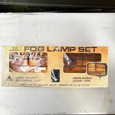 Kmc Kmart Lexan 82-20-55 Set Halogen Lens Fog Lamp Light Nos Vtg Amber Trail