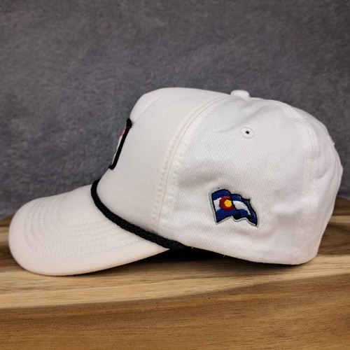Rolling Hills Golf Club Hat Cap Snap Back White Rope Trucker Patch Colorado Golf - Picture 3 of 8