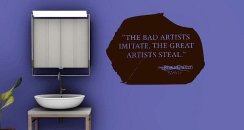 Banksy Art Masterpiece Bad Artists Wall Sticker Decal Transfer Removable Art UK - Picture 2 of 4