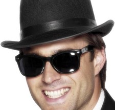 50s 80s Shades Sunglasses Fancy Dress Blues Bros Madonna Black New by Smiffys
