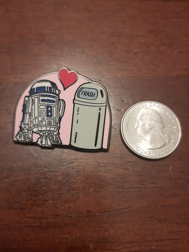 Star Wars R2D2 Trash Can Love Enamel Pin Exclusive