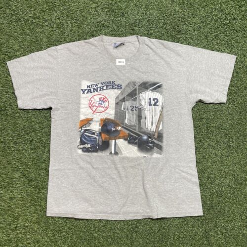 Vintage New York Yankees Shirt XL 90s Lee Locker Room Baseball Game-day Tee - Picture 1 of 10