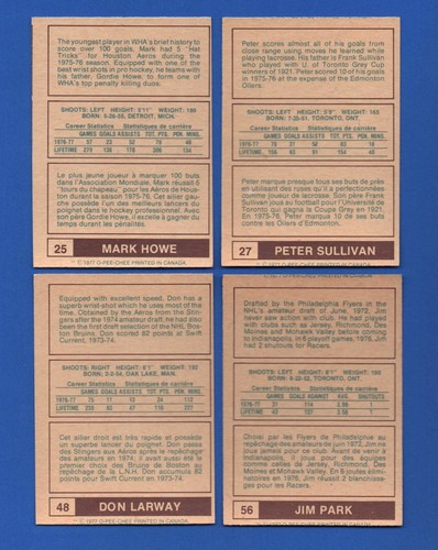 1977-78 OPC 77-78 O PEE CHEE WHA AMH HOCKEY CARD 1-66 & WRAPPER SEE LIST - Picture 99 of 139