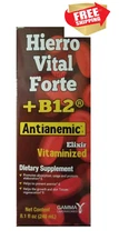 Hierro Vital Forte Prevents Anemia B12 Dietary Supplement. Multivitamin Complex.