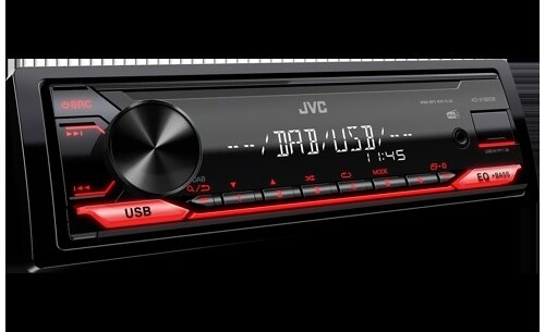 JVC KD-X182DB Ricevitore Digitale 1 DIN con DAB+ e AUX Frontale