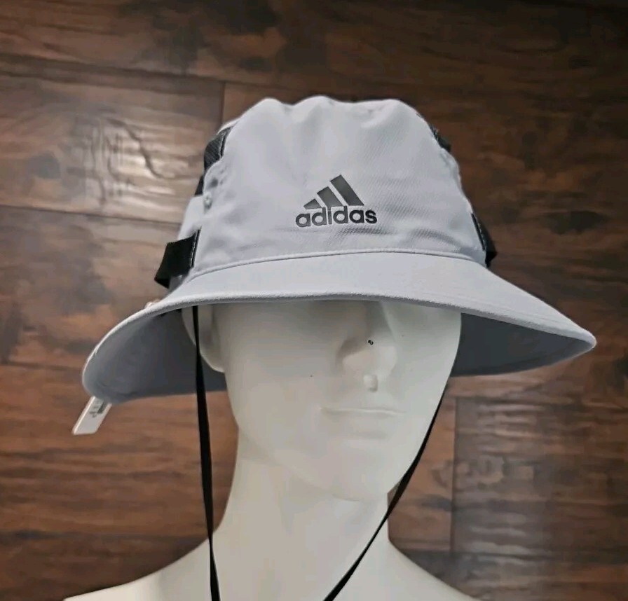 adidas Men's Victory III Bucket Hat Size Large XL Grey & Black New