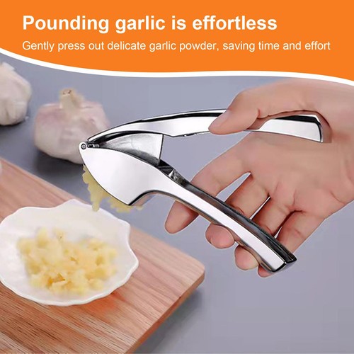 Garlic Press Metal Heavy Duty Garlic Crusher Kitchen Garlic Press Crusher - Picture 6 of 12