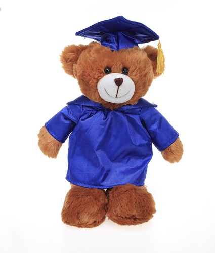 Personalized Brown Bear Plush Stuffed Animal Toy Gift for Graduation Day 12 inch - 第 5/5 張圖片