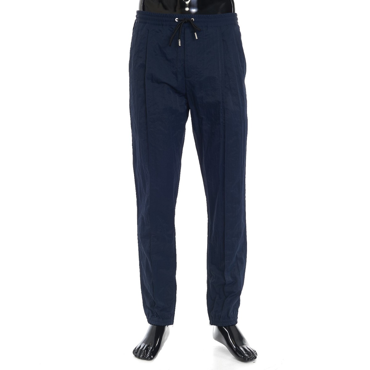 パンツ dior homme mohair blend slacks navy Tailored Track Pants Blue Virgin Wool | DIOR