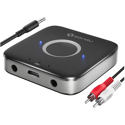 Kabelloser Bluetooth 5.3 Receiver mit Hands-free Anruf-Funktion und 15h Akku