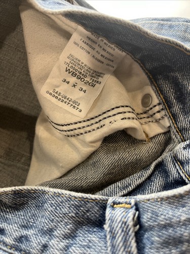 Wrangler Blues Jeans Mens 34x34 Light Wash - Picture 4 of 6