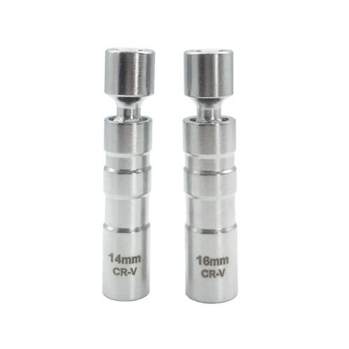 14mm/16mm Thin Wall Magnetic Swivel Spark Plug Socket 3/8 inch Drive 12 Point V