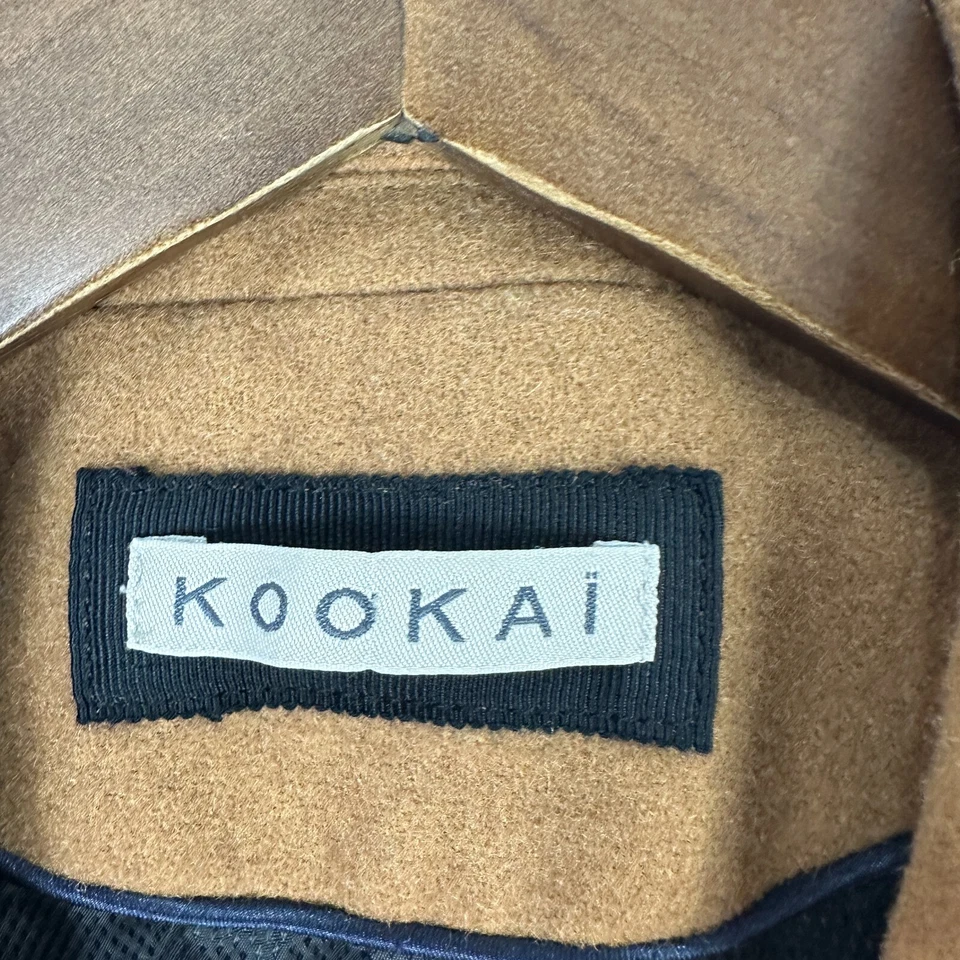 Blazer Kookai 36 Lana Camel Dinero Antiguo Silencioso Lujo Preppy Ecuestre Elegante Oficina Foto 2 de 4