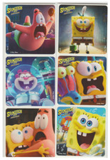 25 SpongeBob Movie Sponge On The Run Stickers, 2.5" x 2.5" each, Party Favors