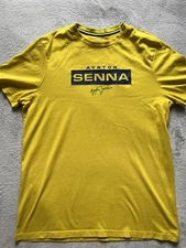 Ayrton Senna - Official Merchandise Collection - Yellow Signed Fan wear Shirt