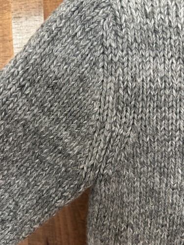 Zara Chunky Knit Boys Kids Gray Sweater Wool Blend Sz 9-10 (140 CM) Pockets VGUC - Picture 5 of 9