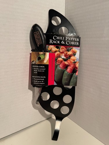 Charcoal Companion Chili Pepper Grilling Rack & Corer Set CC3077 NEW in ...
