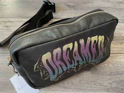 Paul Smith Sac Banane En Cuir Noir Dreamer Neuf Avec Étiquette 590 € - Photo 1/4