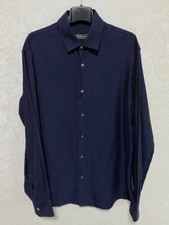 Salvatore Ferragamo Men's L/S Button Down Dress Shirt Italy Size L Blue Plaid