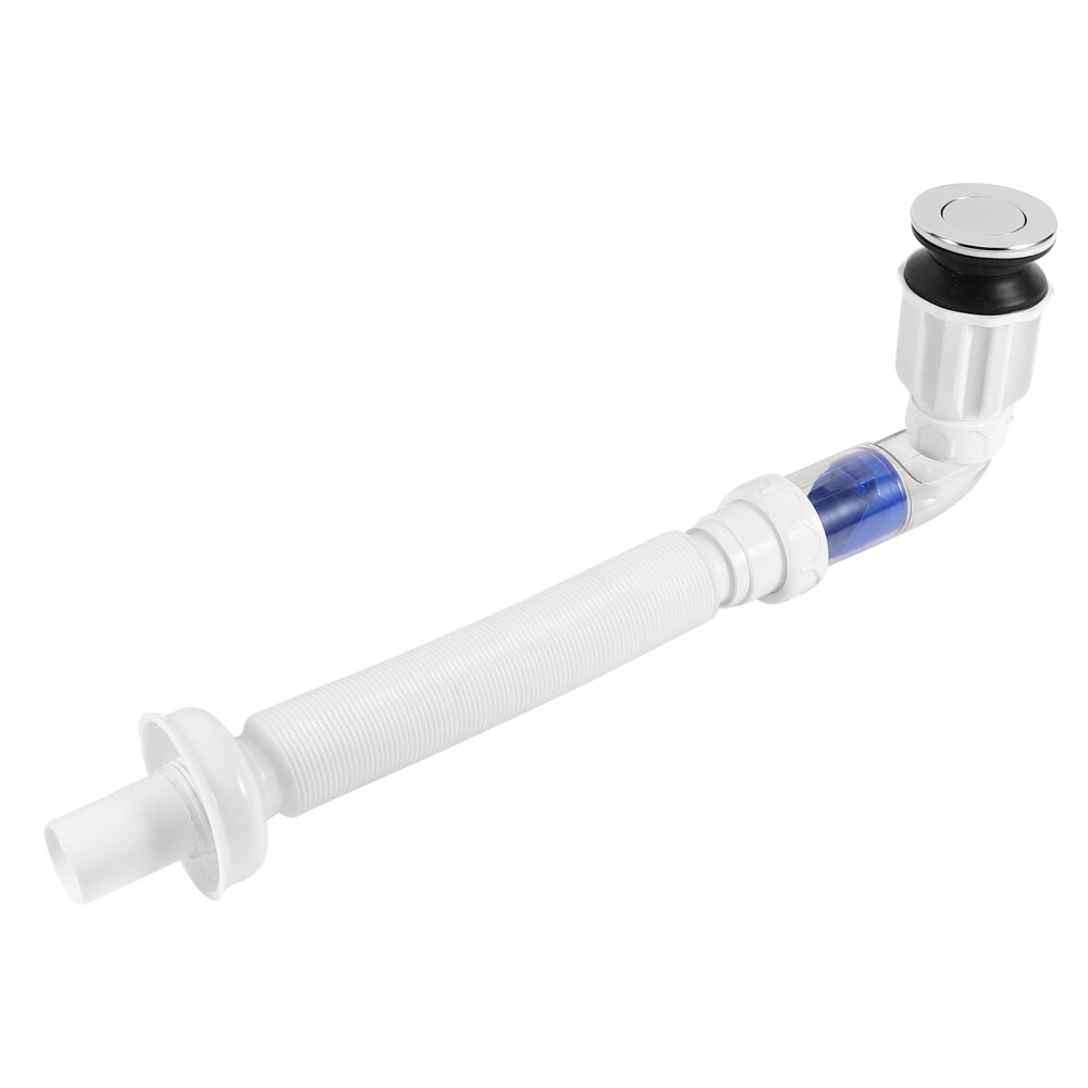 White Plastic Strainer Drain Tailpiece Extension Bathroom Sink Drains