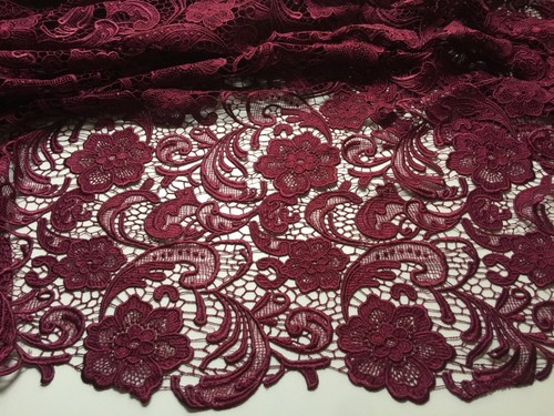 18 Colors Maggie Guipure Venice Medium to Heavy Weight Lace Fabric by the Yard - Picture 16 of 73