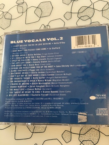 BLUE VOCALS 2: FEMALE - V/A - CD - **MINT CONDITION** - Bild 2 von 2